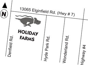 Holiday Farms map